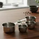 Tazas Medidoras Acero Inoxidable Royal Haus 4 Piezas Cocina Color Plateado
