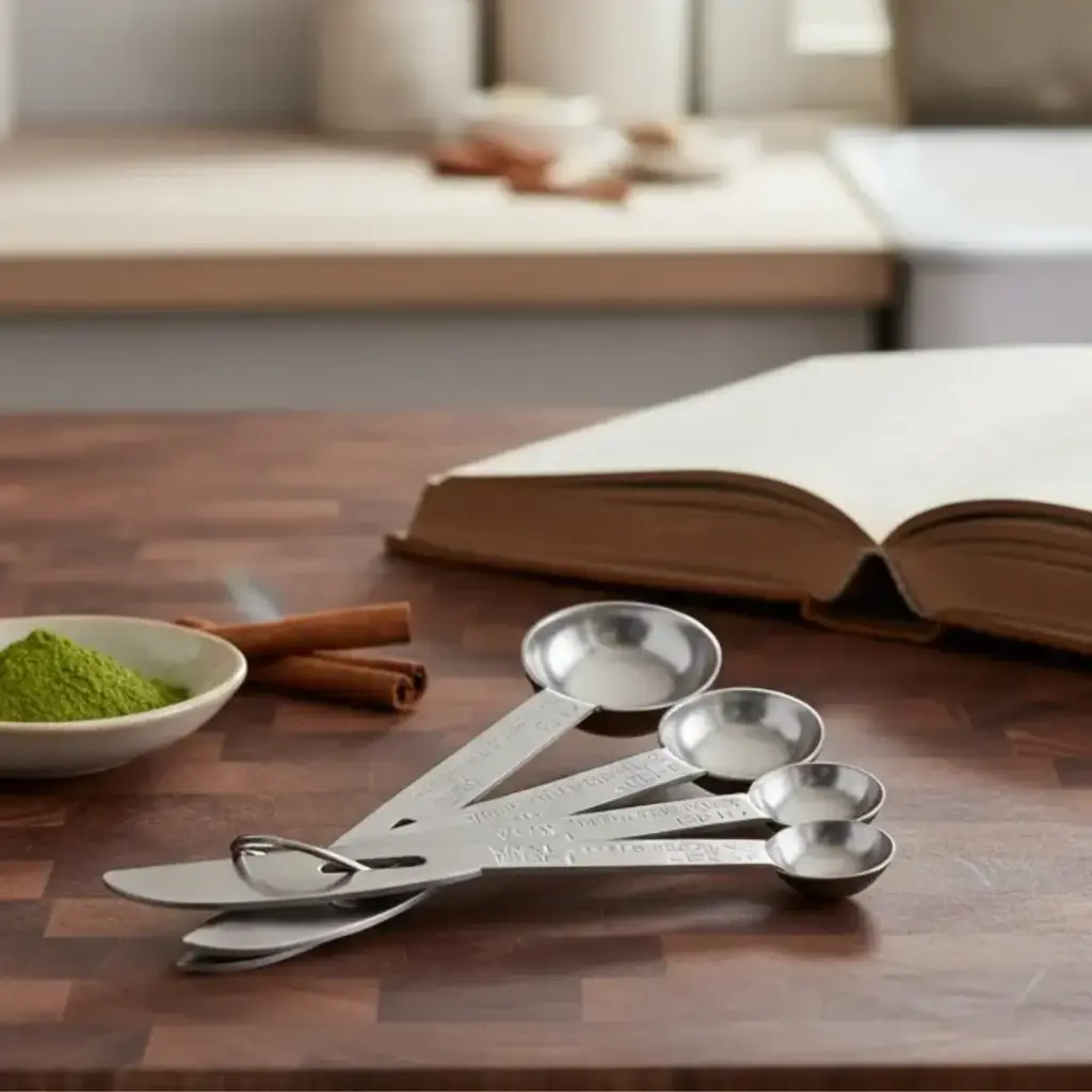Cucharas Medidoras Acero Inoxidable Royal Haus 4 Pzs Cocina Plateado