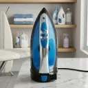 Oster Plancha Vapor-Seco GCSTBSRC2020-013, 1500W, 160ml, Negro/Azul