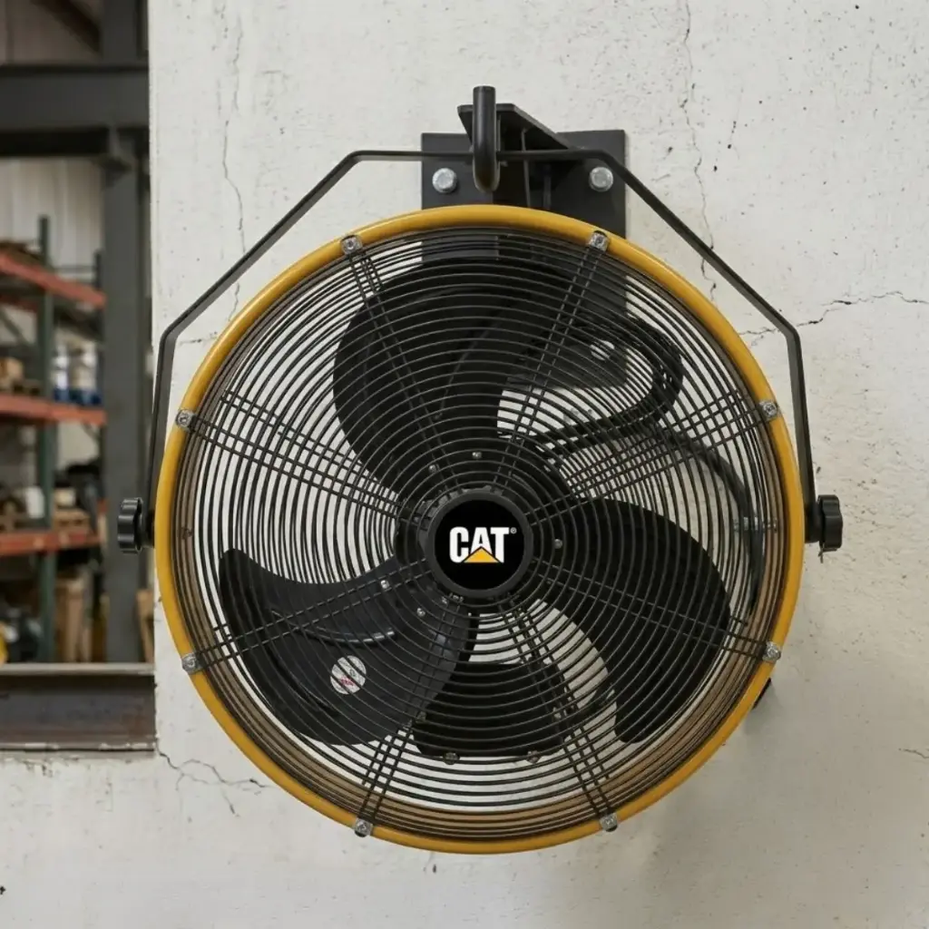 Caterpillar Ventilador de pared 18 pulgadas,resistente a la intemperie, de alta velocidad para interiores y exteriores