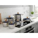 Batería Anabella Royal Haus De Cocina Acero Inoxidable 12 Pz Azul