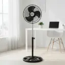Ventilador Pedestal Aerotec 12pul 3vel Vm-121 Aspa Metálica