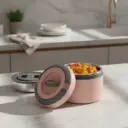 Topper Lonchera Lunch Fiambrera Térmica Acero Inox Pinnacle-Rosa
