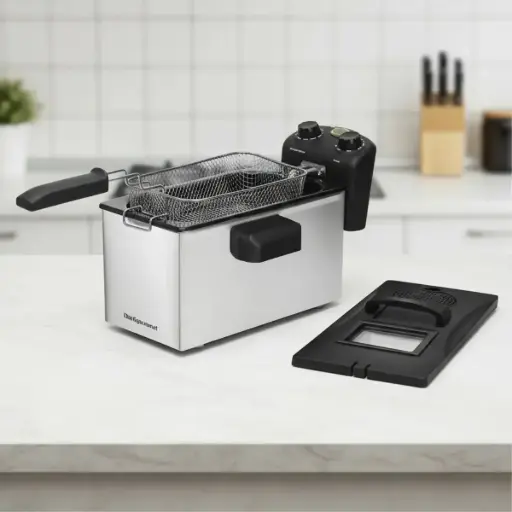 [EDF-3500] Freidora Elite Gourmet EDF-3500 Inoxidable 3.3L Eléctrica Aceite