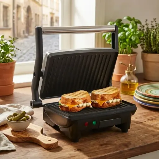 [EPN-2976] Elite Gourmet 2 en 1 parrilla antiadherente,sandwicherade 180 grados